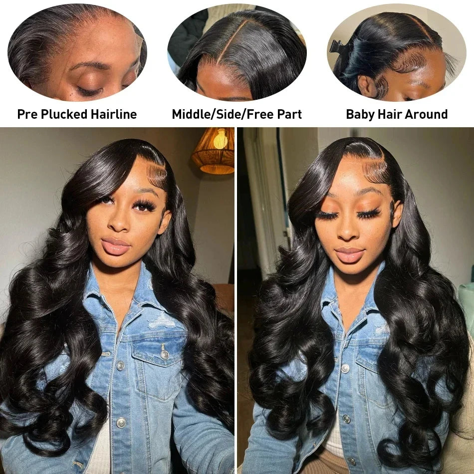 Brazilian 250 Density Body Wave 13x6 HD Lace Front Human Hair Wigs For Women 5x5 Ready To Wear Glueless Wig Lace Frontal Wig